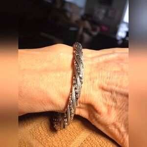 Twisted Stainless Steel Bangle
